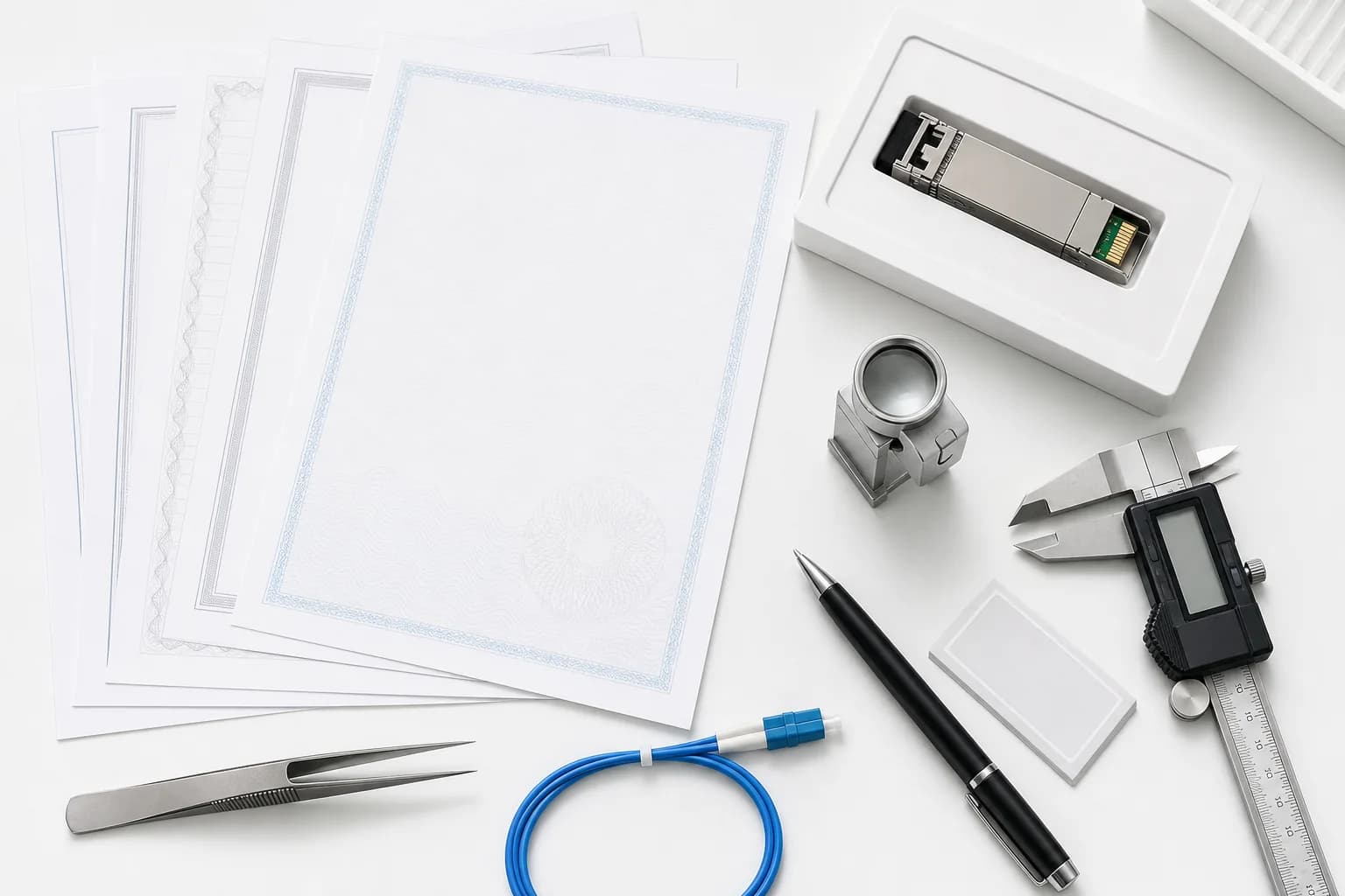 Optical transceiver technical documents and inspection tools