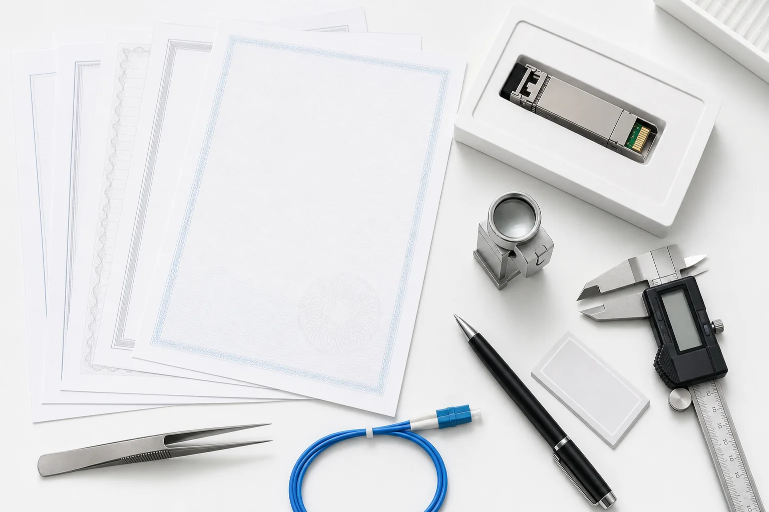 Optical module compliance and quality documentation